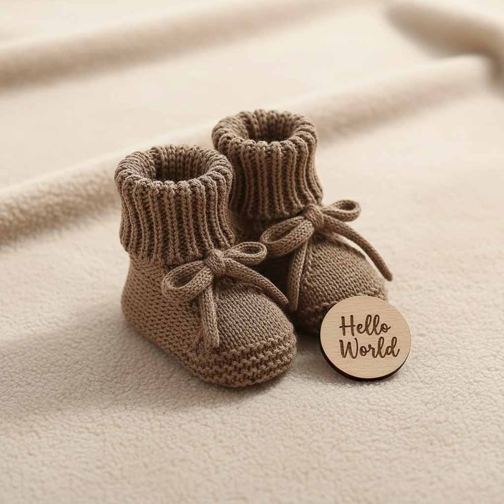 Set cadou “Hello World” pentru nou-născut - Baby Shower Gift 10 piese