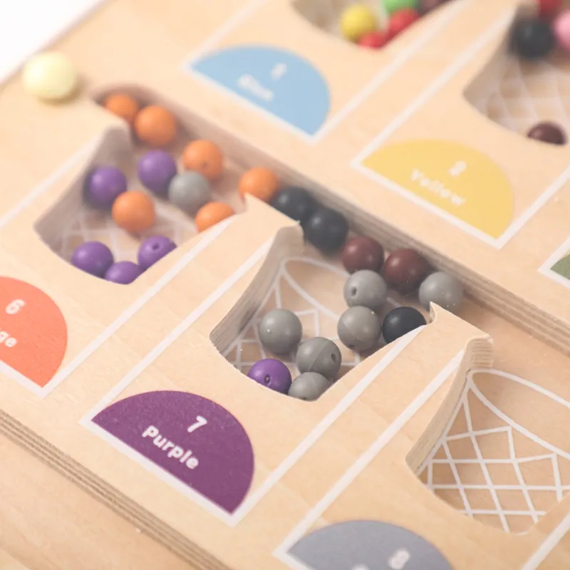 Tabla magnetica educativa Montessori pentru copii, jucărie de sortare din lemn