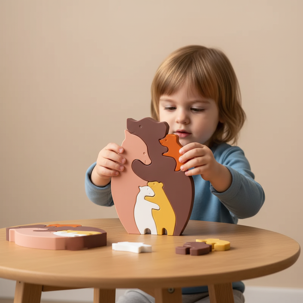 Joc educativ tip Puzzle 3D pentru copii